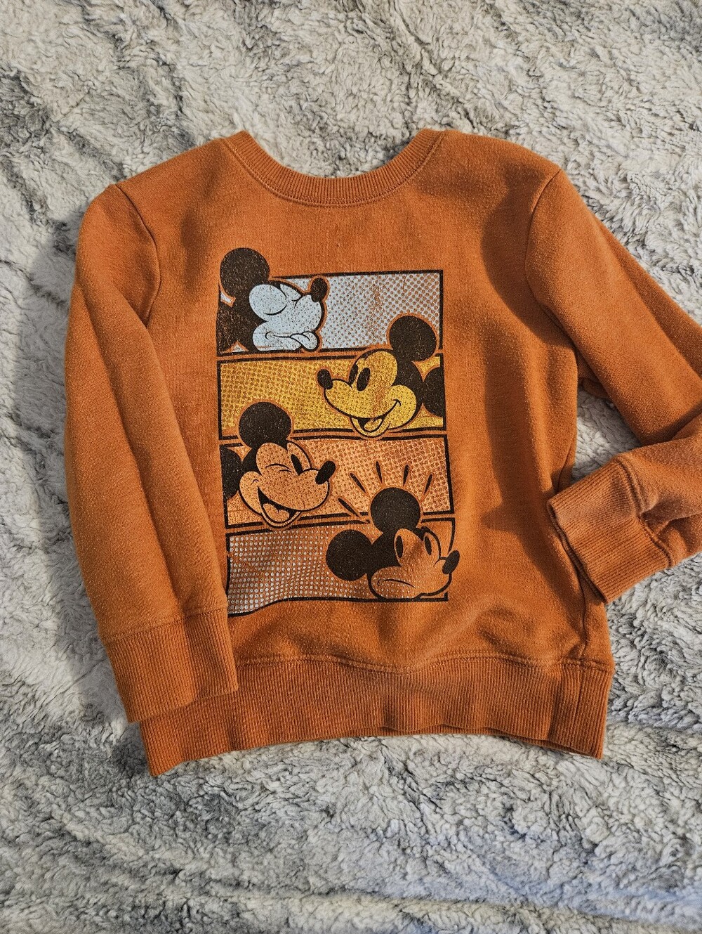 jumping beans Orange Mickey Panel Sweatshirt